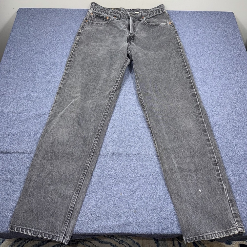 Vintage Levis 550 Jeans Mens 31x32 Black Relaxed Tapered Leg Made in USA 90s